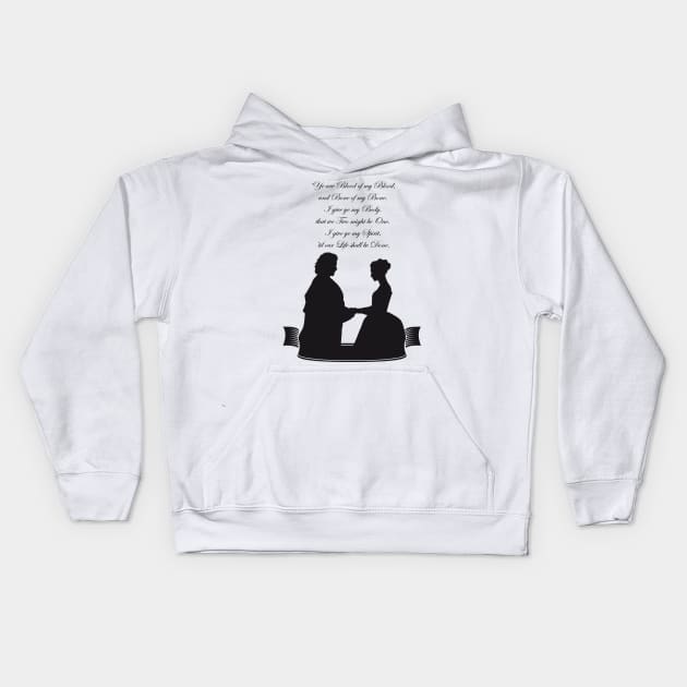 Outlander marriage Kids Hoodie by quinnsnake